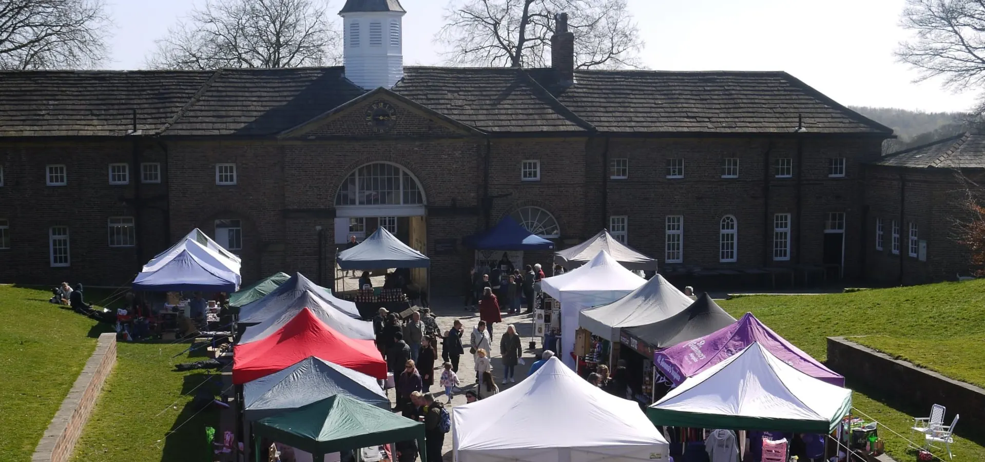 Artisan Fayre tents in the Ampitheatre